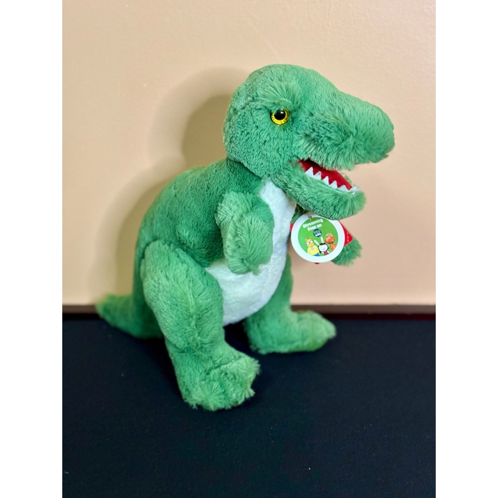 NWT Aurora PBS Kids Buddy T-Rex Plush Stuffed Animal Green Dinosaur Train 12"